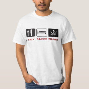 T-shirt Mangez le pillage de sommeil