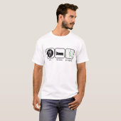 T-shirt Mangez le programme de sommeil (Devant entier)