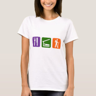 T-shirt Mangez le randonnée de sommeil