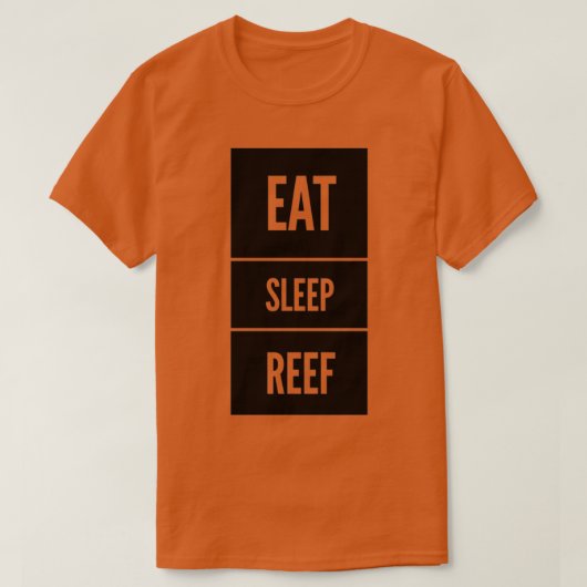 T-shirt Mangez le récif du sommeil blanc (Design devant)