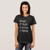 T-shirt Mangez Le Sleep Hoop Répéter Pour Un Joueur De Bas (Devant entier)