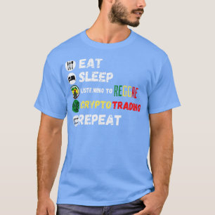 T-shirt Mangez Le Sommeil À L'Écoute Du Reggae Crypto Trad