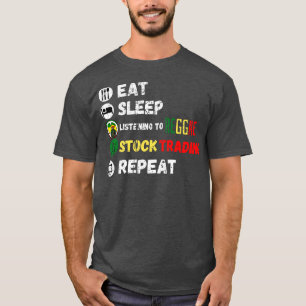 T-shirt Mangez Le Sommeil À L'Écoute Du Stock Reggae Comme