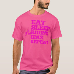 T-shirt Mangez Le Sommeil À Riding-Bmx Et Répétez