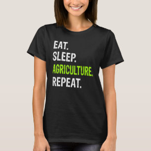 T-shirt Mangez Le Sommeil Agriculture Répéter Fermier Agri