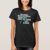 T-shirt Mangez Le Sommeil Aller Aux Cliniques Nursing Life (Devant)