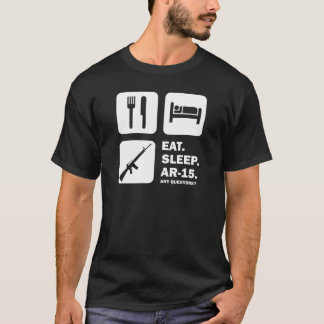 T-shirt Mangez le sommeil AR-15
