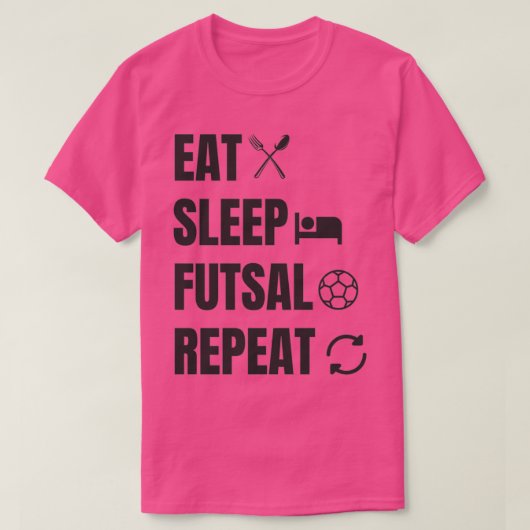T-shirt Mangez le sommeil avant de répéter (Design devant)