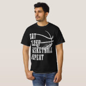 T-shirt Mangez le sommeil basketball Répéter le joueur de  (Devant entier)