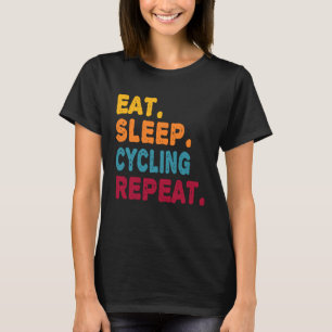 T-shirt Mangez Le Sommeil Cyclisme Répétez Garçons Hommes