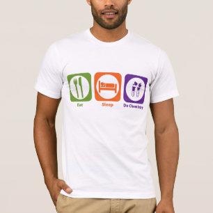 T-shirt Mangez le sommeil font la chimie