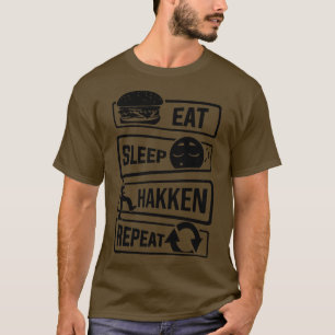 T-shirt Mangez le sommeil Hakken Répéter Gabber Hardstyle