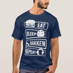 T-shirt Mangez le sommeil Hakken Répéter Gabber Hardstyle