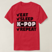 T-shirt Mangez le sommeil kpop répétition 1 (Design devant)