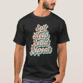 T-shirt Mangez Le Sommeil Lire Répéter Hommes Femmes Garço (Devant)