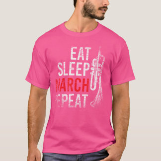 T-shirt Mangez le sommeil Mars Répéter la trompette