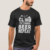 T-shirt Mangez le sommeil Monter Fixer Vertical Vent Turbi (Devant)
