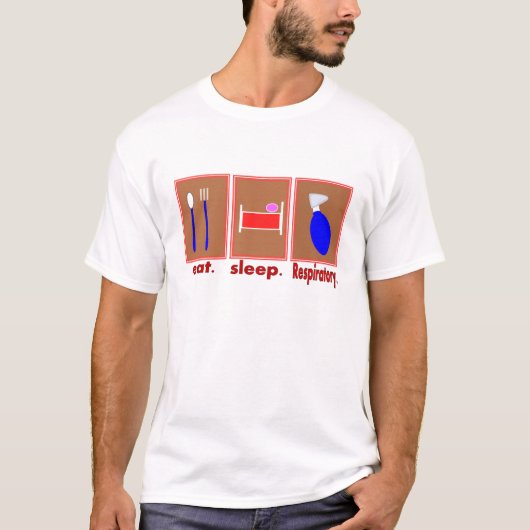 T-shirt Mangez le sommeil respiratoire (Devant)