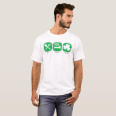 T-shirt Mangez le sommeil SOIT IRLANDAIS (Devant entier)