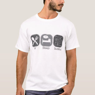 T-shirt Mangez le sommeil Sudoku