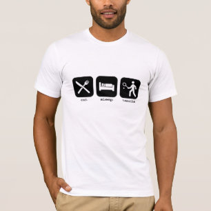 T-shirt Mangez le tennis de sommeil
