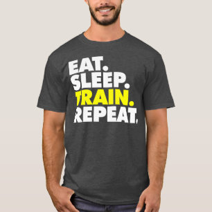 T-shirt Mangez le train de sommeil 4