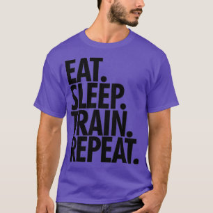 T-shirt Mangez le train de veille répétition 1