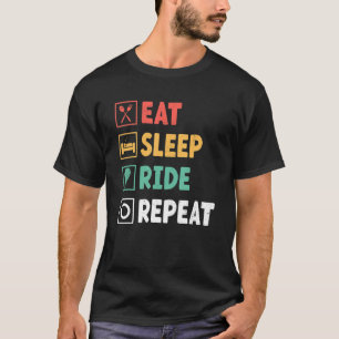 T-shirt Mangez le train du sommeil Répétez l'air de l'aven