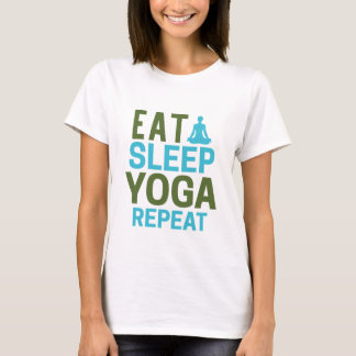 T-shirt Mangez le yoga du sommeil Répéter