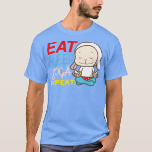 T-shirt Mangez le yoga du sommeil Répéter