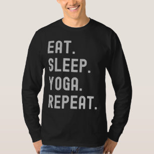 T-shirt Mangez le yoga endormi Répéter 60