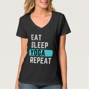 T-shirt Mangez le yoga endormi Répéter 62