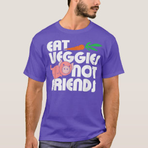 T-shirt Mangez Légumes non Amis mignon végétalien et végét