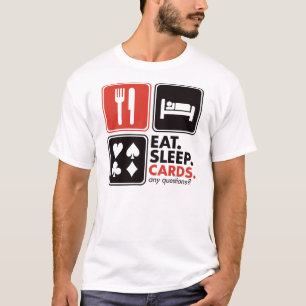 T-shirt Mangez les cartes de sommeil