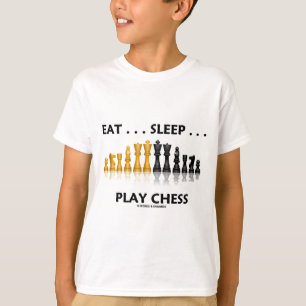 T-shirt Mangez… les échecs de jeu de sommeil… (l'atti