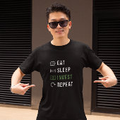 T-shirt Mangez les investissements en sommeil Répéter les