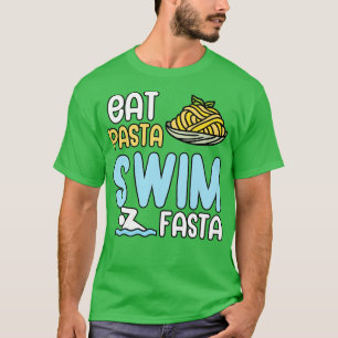 T-shirt Mangez les pâtes nager fasta 1