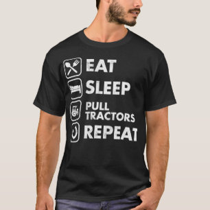 T-shirt Mangez les tracteurs de rappel Répéter T