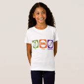T-Shirt Mangez l'harmonica de jeu de sommeil (Devant entier)