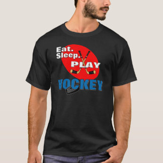 T-shirt Mangez l'hockey de jeu de sommeil