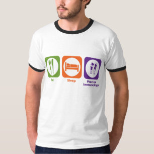 T-shirt Mangez l'immunologie de pratique en matière de