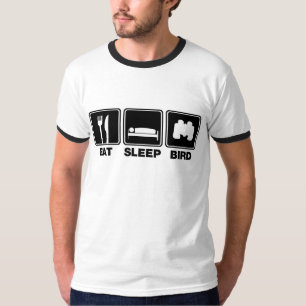 T-shirt Mangez l'oiseau de sommeil (les poubelles)