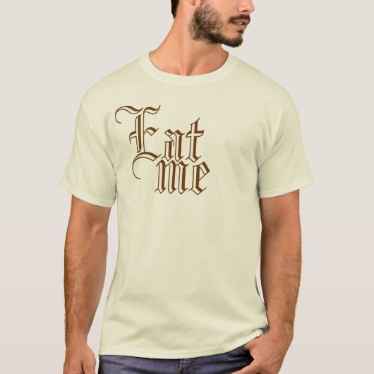 T-shirt Mangez-moi pièce en t d'Alice (Devant)