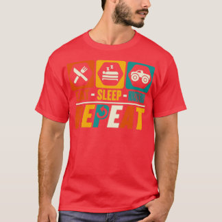 T-shirt Mangez Monster Truck Répéter Funny Racing Trucks