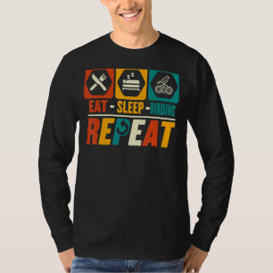 T-shirt Mangez Oiseaux de sommeil Répéter Oiseau Observate