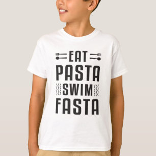 T-shirt Mangez Pasta nager Fasta nager nager nager piscine
