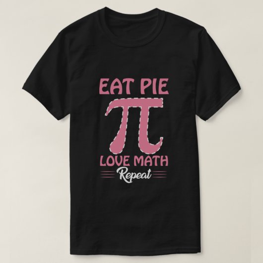 T-shirt Mangez Pi Love Math Répéter (Design devant)