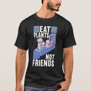 T-shirt Mangez Plantes pas amis Vegan Veggie Vegan Vegan D