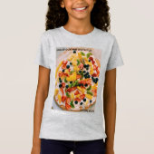 T-Shirt Mangez Plus De Fruits Cookie Pizza (Devant)