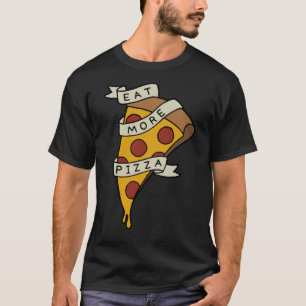 T-shirt Mangez plus de pizza
